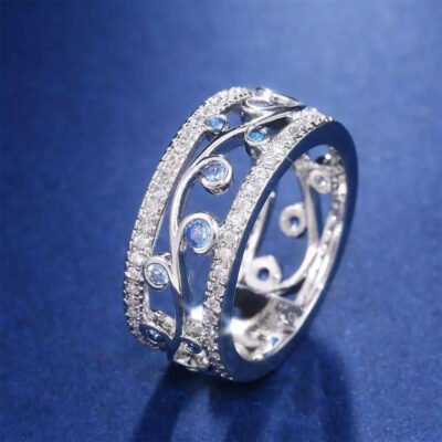 AAA Zircon Ring – Silver – AR260 18mm