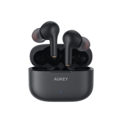 Aukey AptX TWS Bluetooth 5 True Wireless Earbuds with CVC 8.0 Noise Reduction EP-T27 – Black