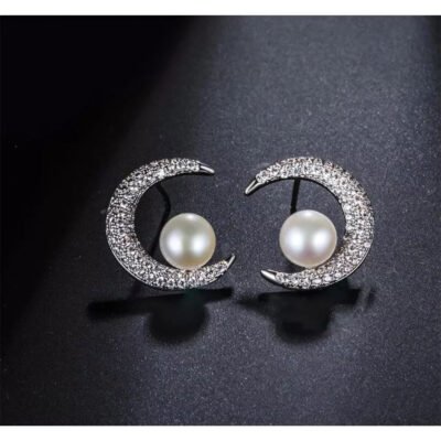Sterling Silver Earring – Glowing High Quality – Silver AE169