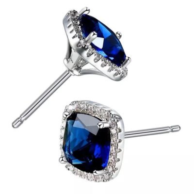 Studs Earring With Blue Stone – AE228