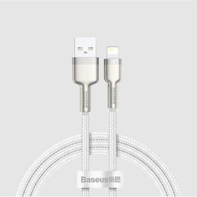 Baseus Cafule Series Metal Data Cable USB To IP 2.4A 2m White