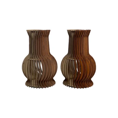 Wooden Vase 11 inch