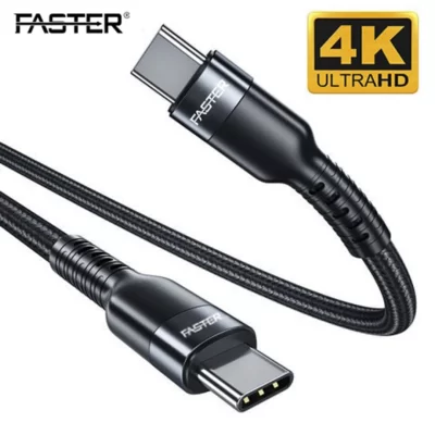 Faster FC 100W Type-C To Type-C 5A PD Data Cable