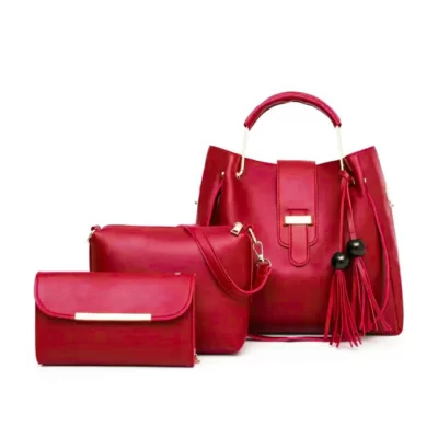 BagX Alexa Red Handbag 3 Pieces BX2007