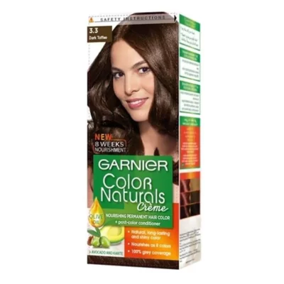 Garnier Naturals Hair Color Cream 3.3 Toffee Brown Black