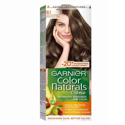 Garnier Color Naturals Hair Color Cream 6.1 Ashy Light Brown