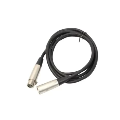 XLR Male to Female Cable 2m – Black