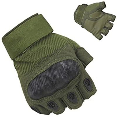 Half Finger Tactical Gloves – Green