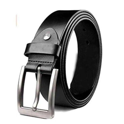 Leather fashion belt for men